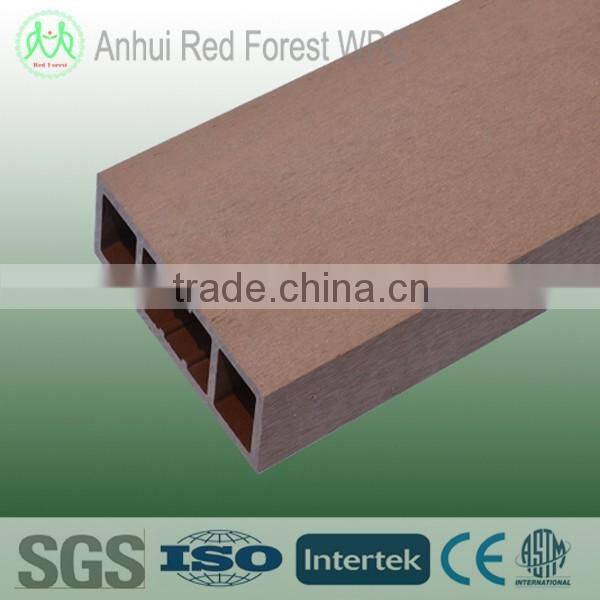 Decorative wood plastic exterior wall panel