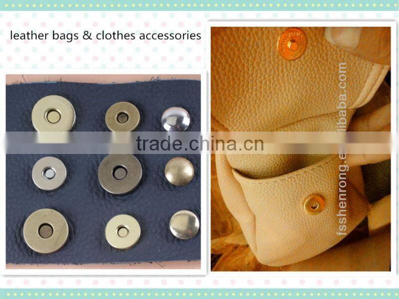 most popular strong magnet sewing PVC magnet button with plastic covered and waterproof for fabric & clothing