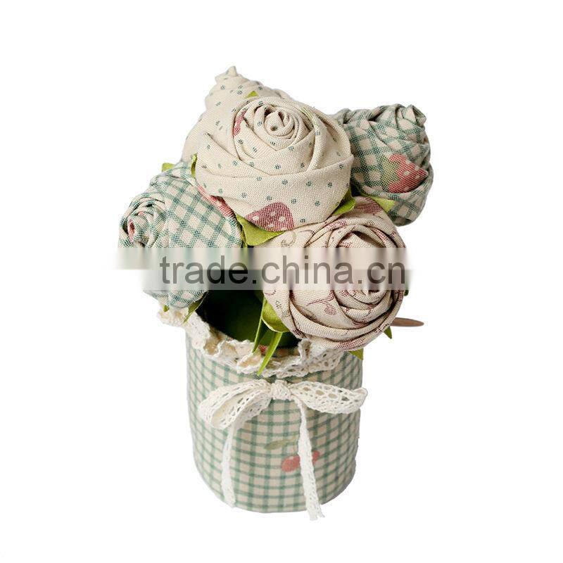 Handmade fragrance home flower decoration filled with activated bamcoo charcoal