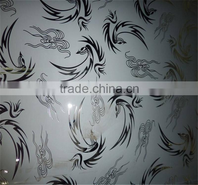 acid etched pattern glass panel