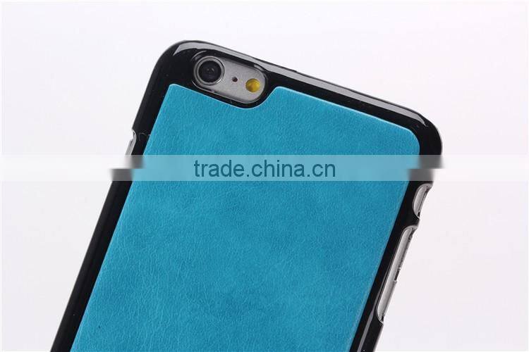 2 in 1 high quality PU magnet case for iphone6/6s with 3 card slots wallet case for mobilephone