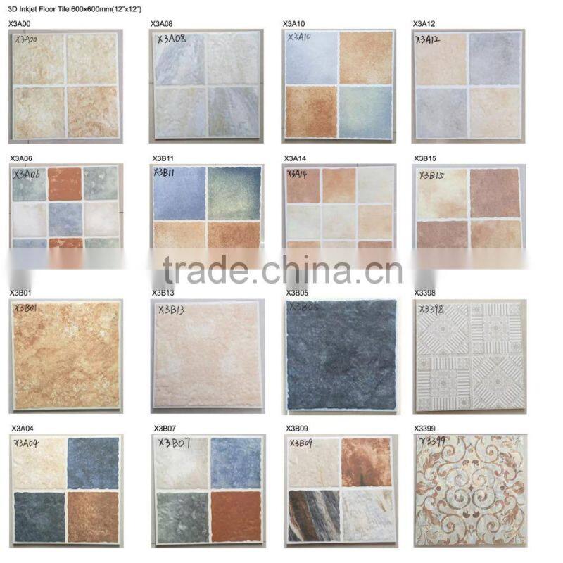 300x300mm X3A10 inkjet glazed porcelain tile 12x12inches