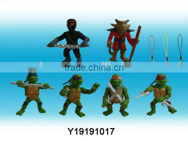 Plastic PVC Doll with Keychain Promotion Gift Small Toy Y19191009