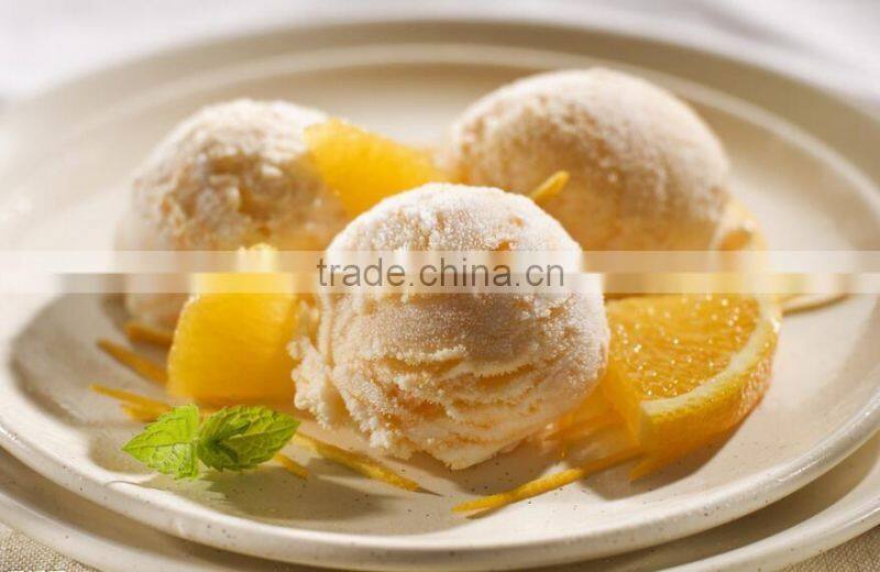 Natural organic white vanilla ice cream flauour powder