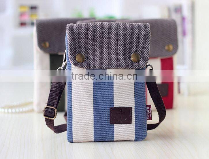 alibaba china supplier high quality canvas mobile phone shoulder bag with handles