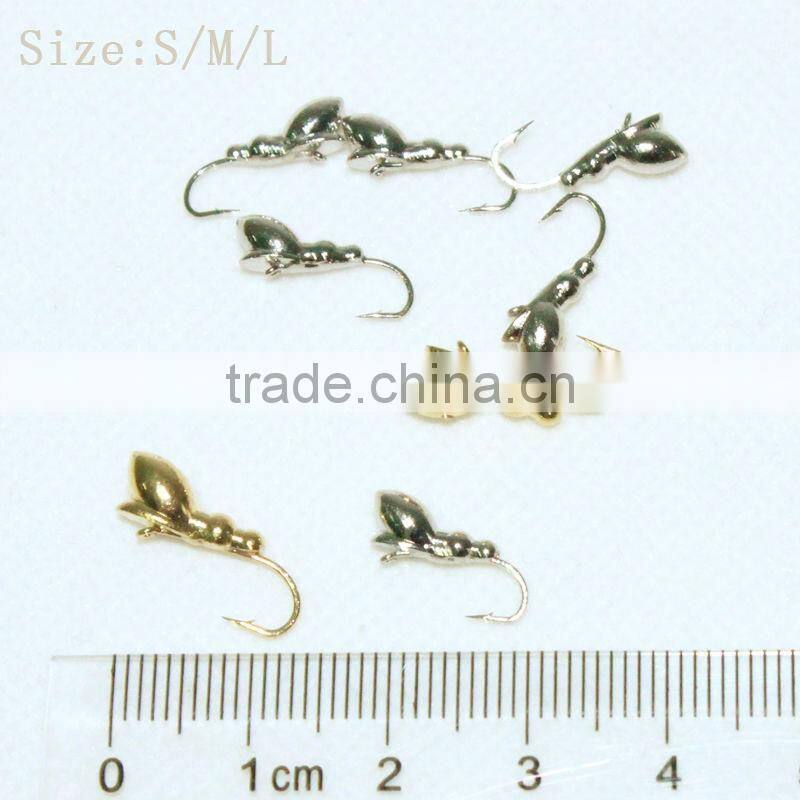 Ant shape Tungsten ice fishing jigs
