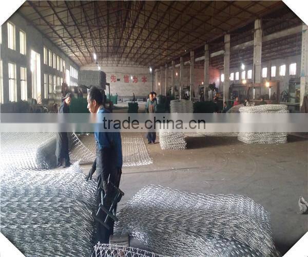 80*100mm mesh size 2*1*1 high quality gabion retaing wall