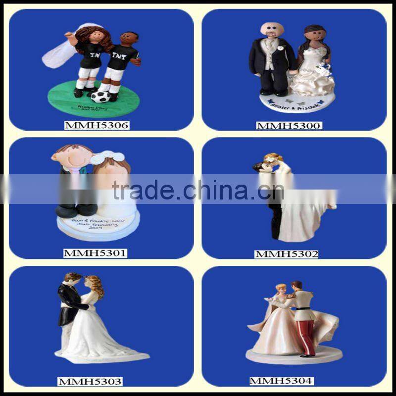 Groom Holding Bride Traditional Cake Topper Figurine