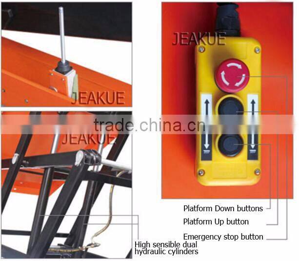 Capacity 400/800kg Electric Lifting Four Scissors Lift Table for Sale
