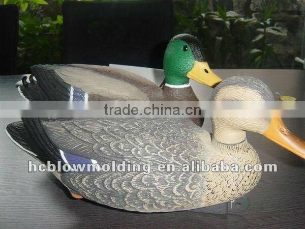 OEM Blow Molding male and female duck decoy plastic HDPE hunting decoy