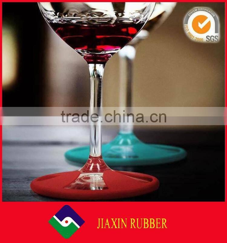 Novelty wine coaster sets custom silicone wine glasses coasters