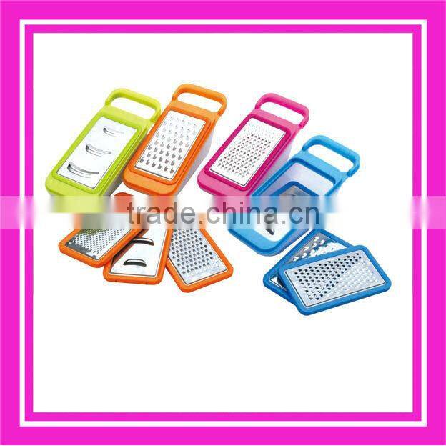 stainless steel grater with container and plastic grater with container