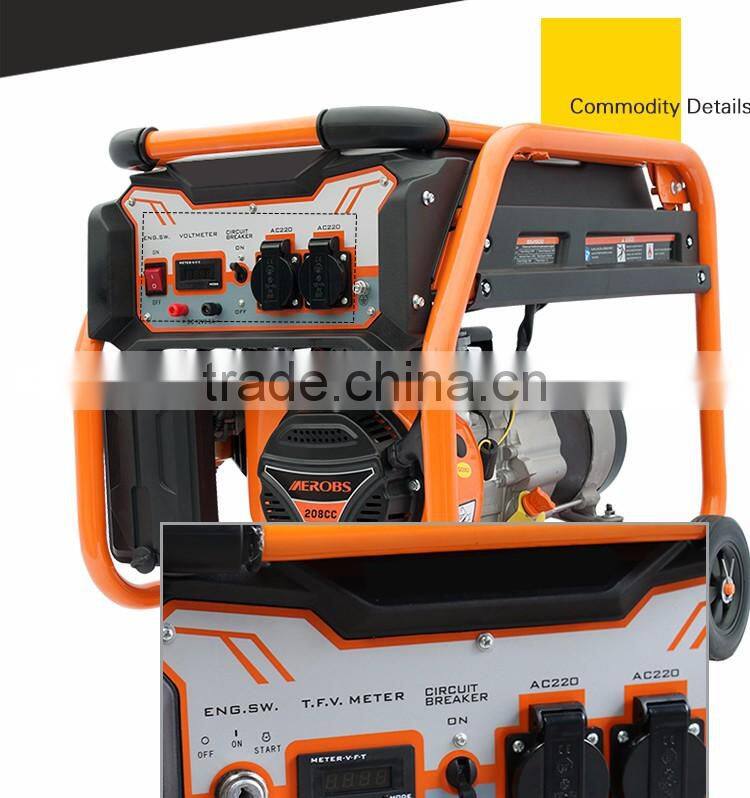 Chongqing China Aerobs BSGE3500 Transfomers OEM Manufacturer 3kva Low RPM Wind Gasoline Generator for sale