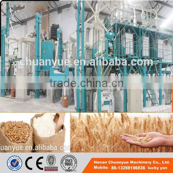 100tpd, 30tpd., 50tpd low noise wheat flour machine price for fine wheat flour