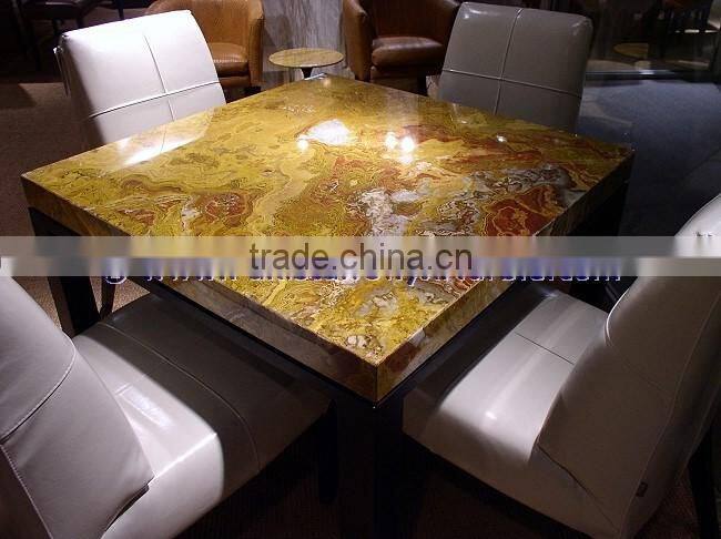 Free sample for most popular BACKLIT ONYX TABLES DINNG TABLE COFFEE TABLES