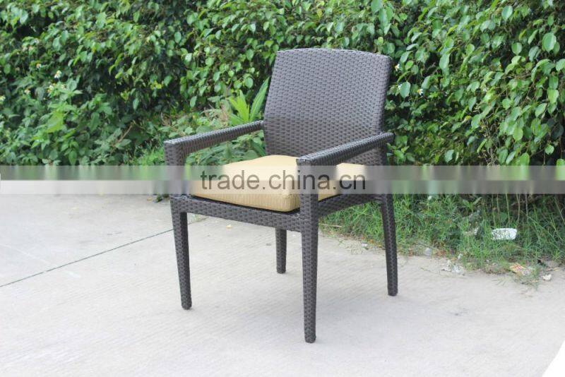 New Design Rattan Lounge Chair With Ottoman Relax Recliner