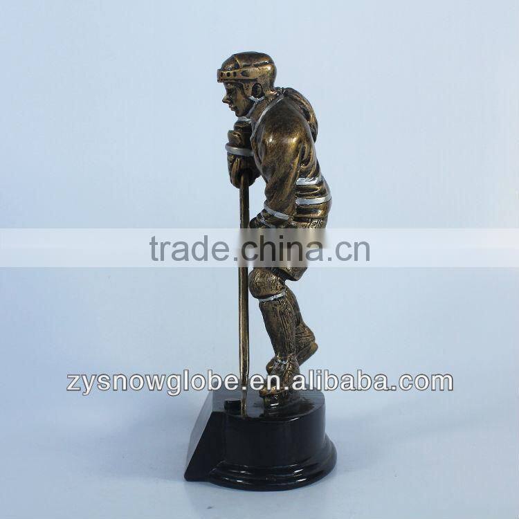 Customized resin hockey trophy