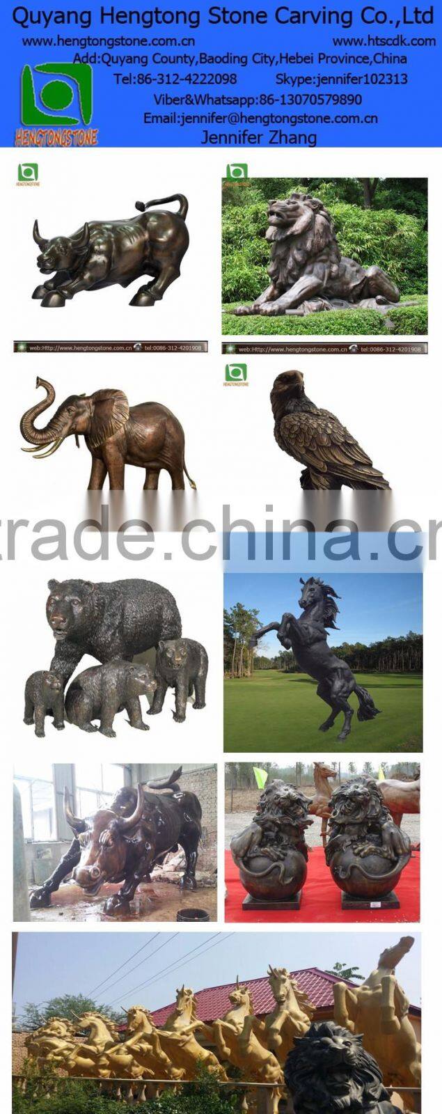 Bronze Brass Lion Statue