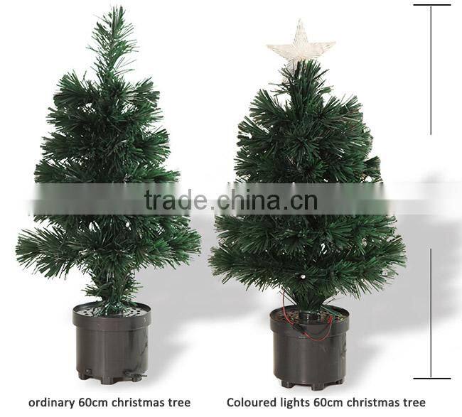 Hot sale christmsa ornament PVC christmas tree with LED