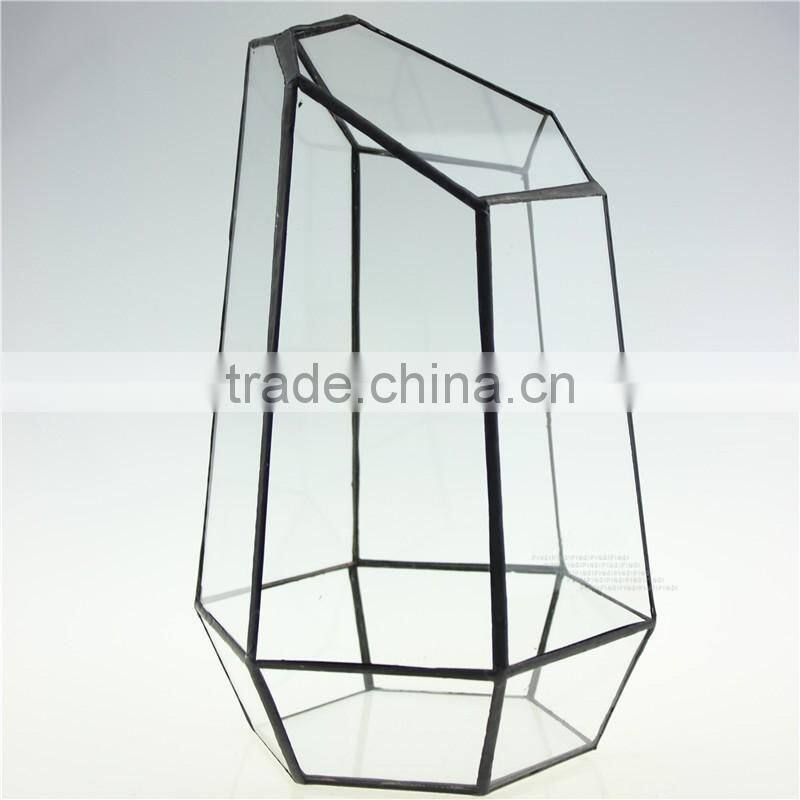 Micro landscape plant glass greenhouse clear geometric terrarium