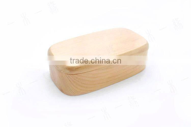 Eco-friendly Wooden Lunch Box Lunch Tray with Lid Divided tray with Lid