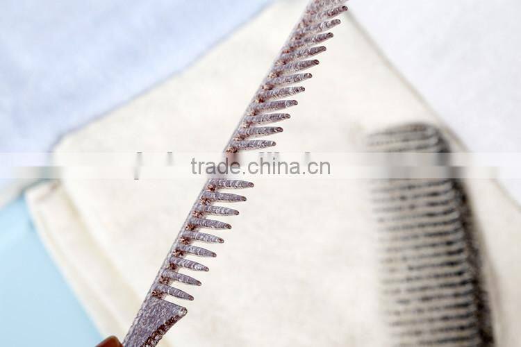 Plastic Morden Hair Comb With Crystals Point Irregularity Handle Hair Brushes