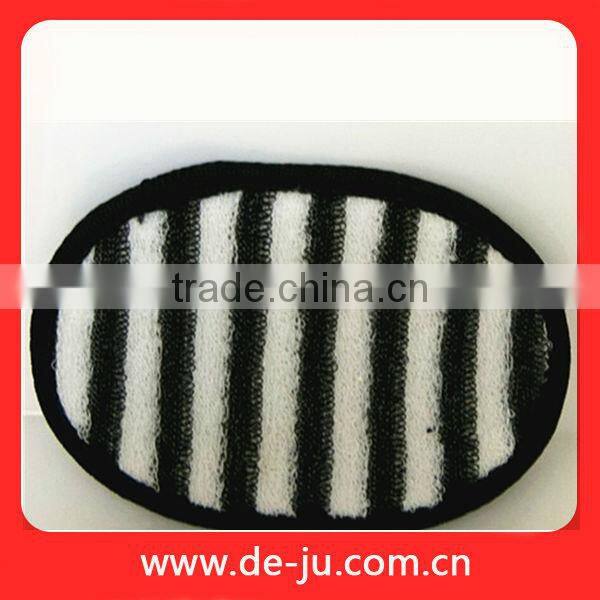 Bath Cleaning Black Coat Handle Brush Exfoliating Back Scrubber