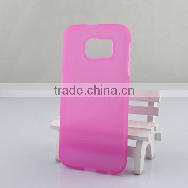 Transparent phone case TPU phone shell protective back cover for Samsung S6