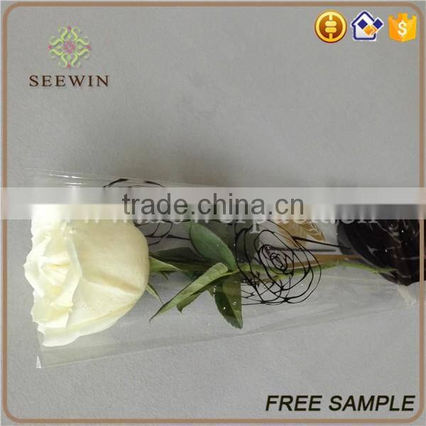 clear bopp film flower packaging flower sleeve