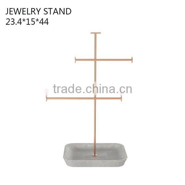 Tonvic 4 Tiers Rotating Iron Jewelry Holder Jewelry Display Stand Organizer