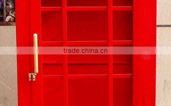 Botou Hengsheng 2015 powder coated red steel metal antique London telephone booth