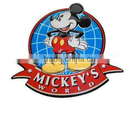 Thermoformed plastic advertising sign