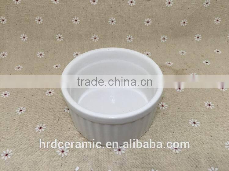 High quality Stocked bakeware sala bowl /flat bottom round bowl