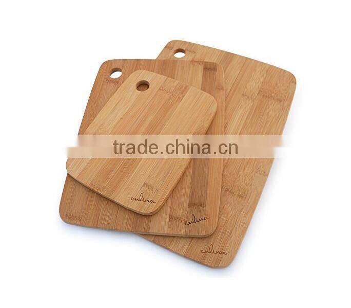 Earth-friendly Bamboo Wood Chopping Board,set of 3 chopping boards