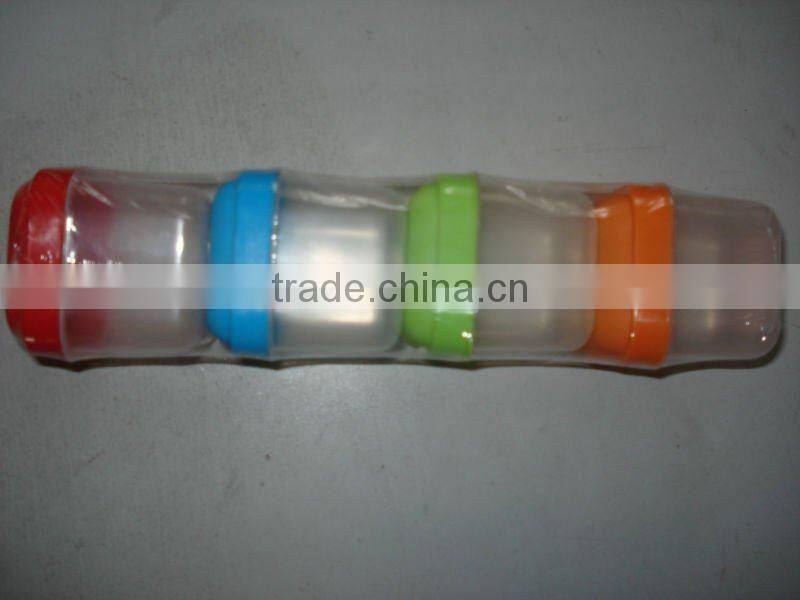 plastic food storage box,4 pcs mini container,small plastic box