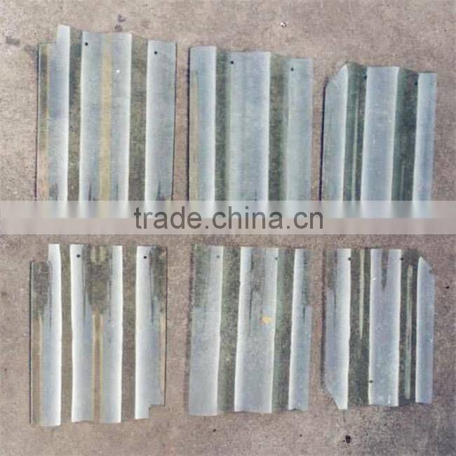 High strength glass roof tile, double bent transparent roofing tiles