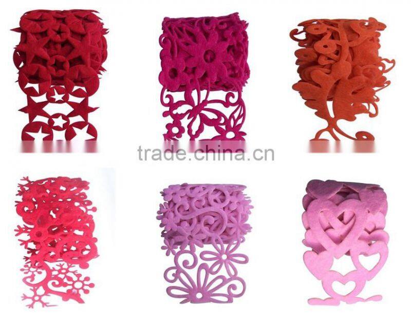 hot sale high quality eco friendly new products christmas felt ribbon on alibaba express made in china for promotional gift
