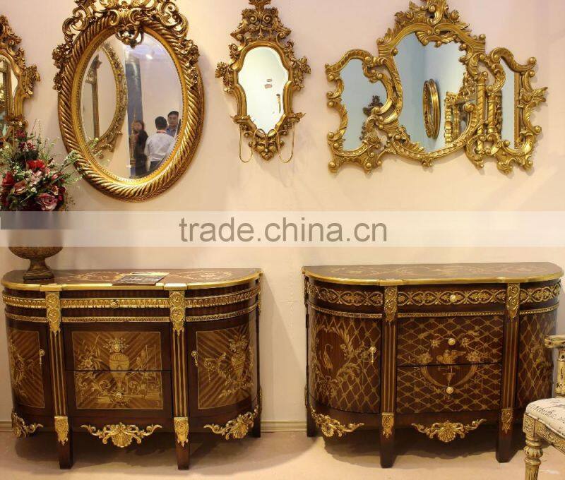 Indian Living Room Wood Carving Furniture Cabinet In Wood top