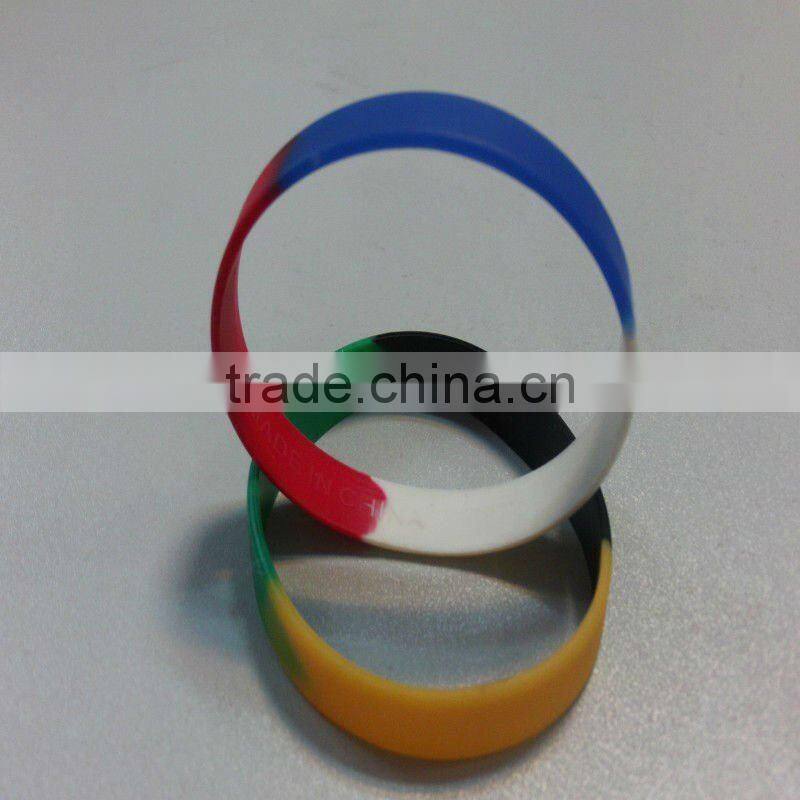 fashion colorful silicone bracelet/promotion silicone bracelet