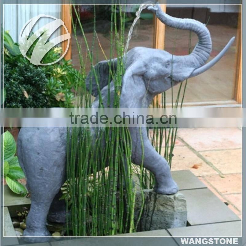 Decorative Outdoor Stone Elephant Water Fountain