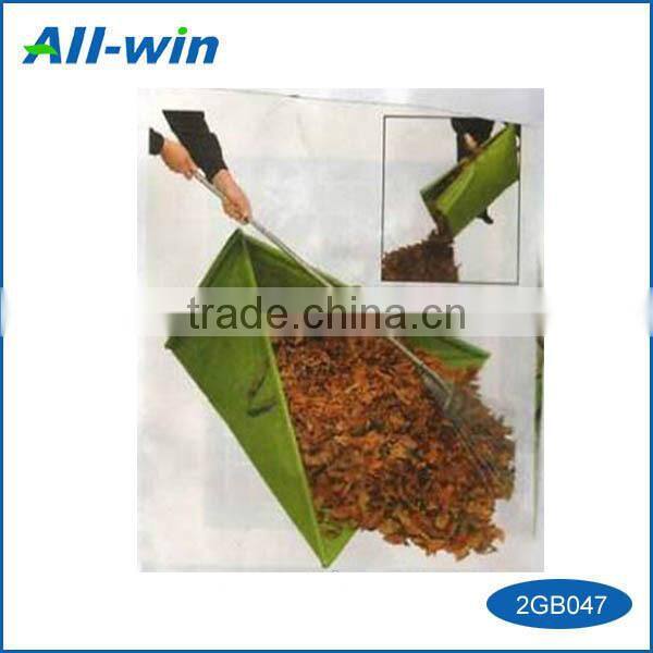 Best selling newest arrival PE woven cloth with 3 handles garden collector yard