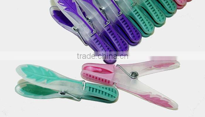 Best selling high quality decorated spring strong printed soft grip clothes pin