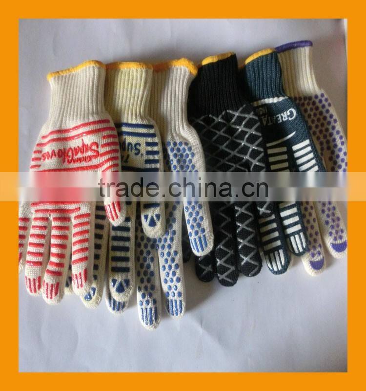 Certified 932F Silicone Heat Resistant Grilling BBQ Gloves for Cooking Baking Barbecue Potholder