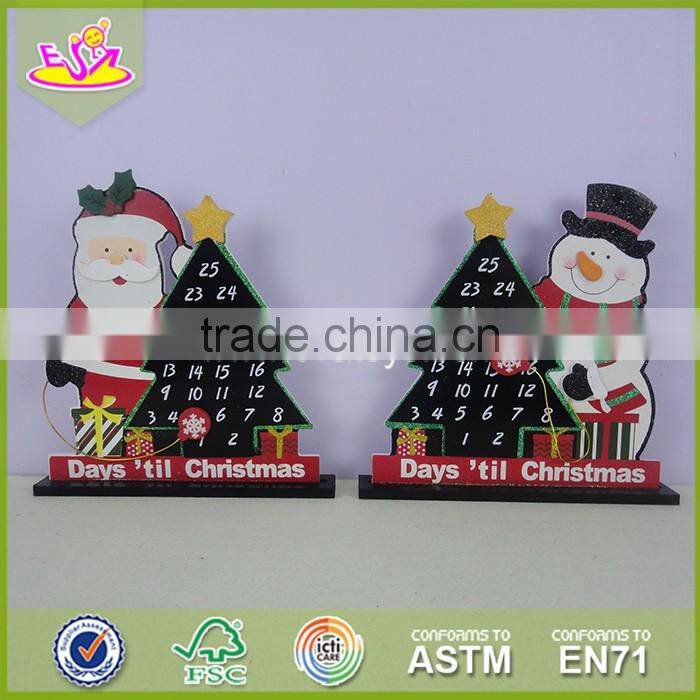 2017 New design wooden christmas decorations cube wooden christmas decorations fashionable wooden christmas decorations W09D007