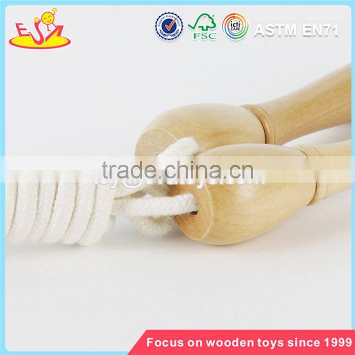 wholesale new kids toys wooden handle skipping jump rope primary color children wooden jump rope W01A292