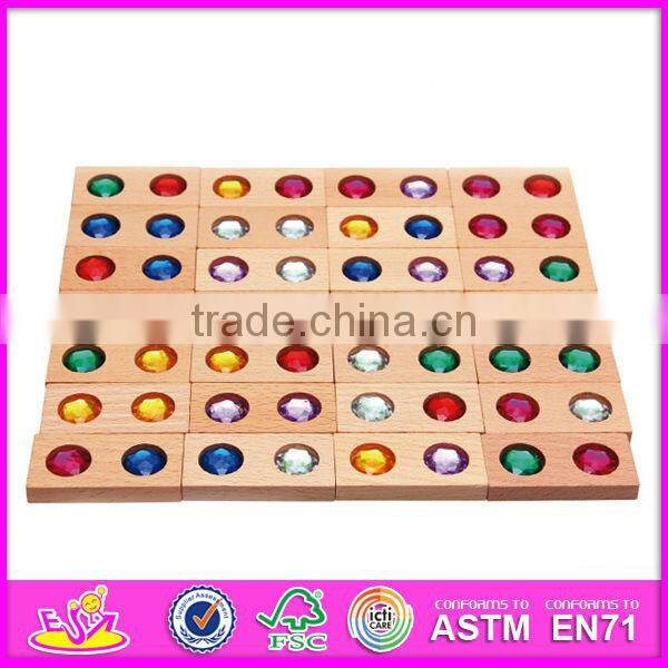 2015 New kids wooden domino toy,cheap educational children wooden domino toy,high quality baby wooden domino game toy W15A006