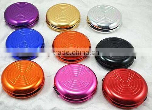 Metal round euro coin box