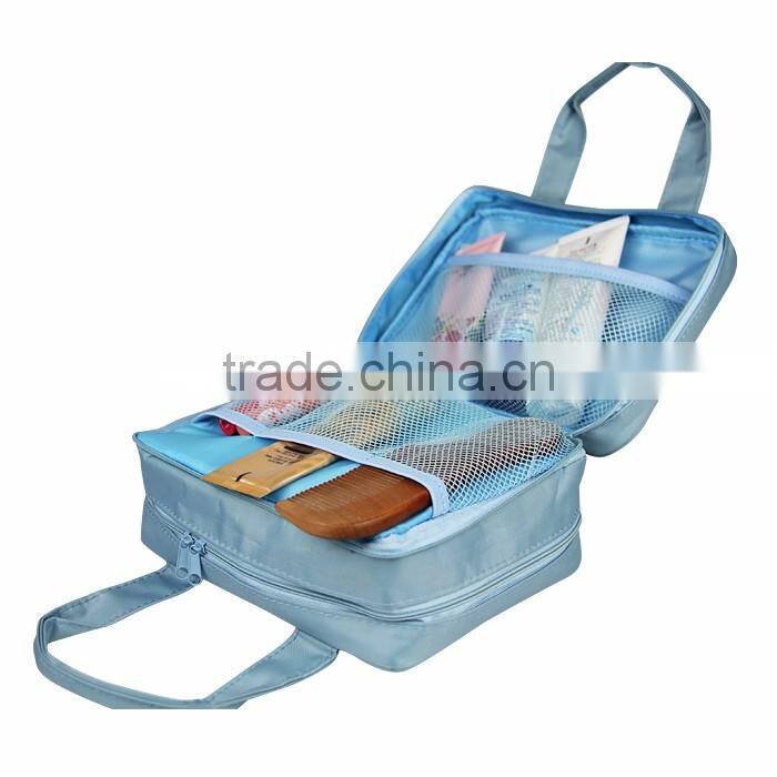 Hot selling supermarket portable nylon makeup bags and cases for ladies in Germany