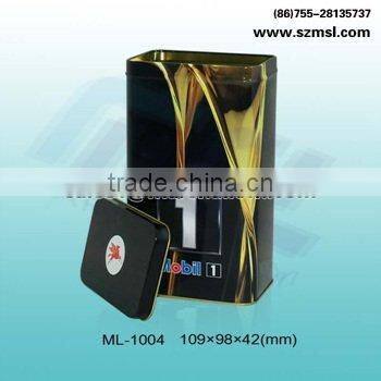 recyclable square tin box