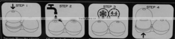 Shenzhen Silicone double ball sphere ice molds Manufacturer